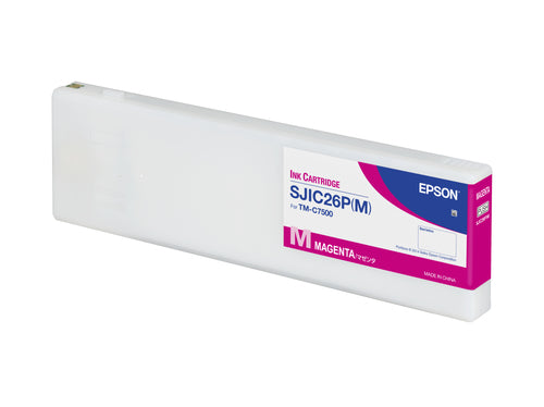 Epson SJIC26P(M): Ink cartridge for ColorWorks C7500 (Magenta) Epson SJIC26P(M): Ink cartridge for ColorWorks C7500 (Magenta)